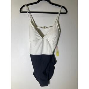 Summersalt Women's Two-Tone One-Piece Swimsuit - Ivory & Black